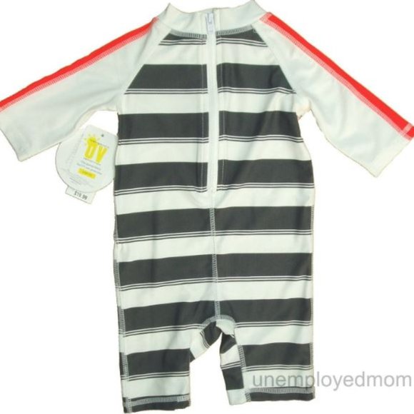 Boys Skulls Swimsuit Rashguard Bathing Swim Suit Protection UPF Rash Guard Short - Picture 4 of 6